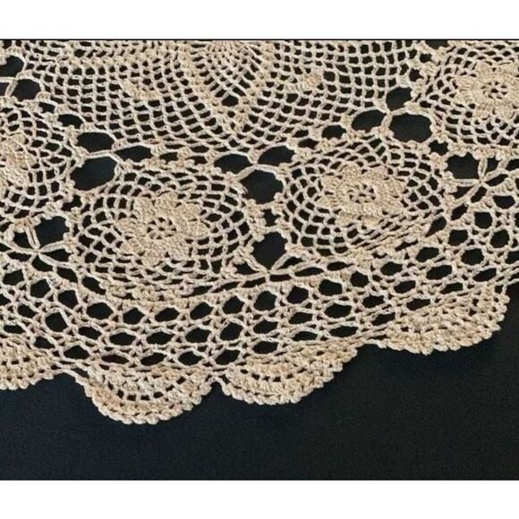 29” Crocheted Vintage Doily - Picture 2 of 2